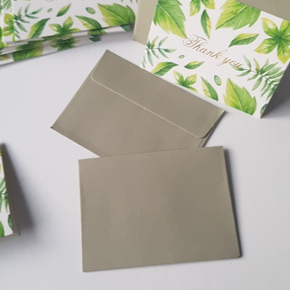 24 pcs Leaves Thank You Cards 2.75x3.75" in - Picture 5 of 12